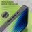 For iPhone 17e / 16e Case TPU + PC Magnetic Phone Back Cover Matte Translucent Design - Black - 6