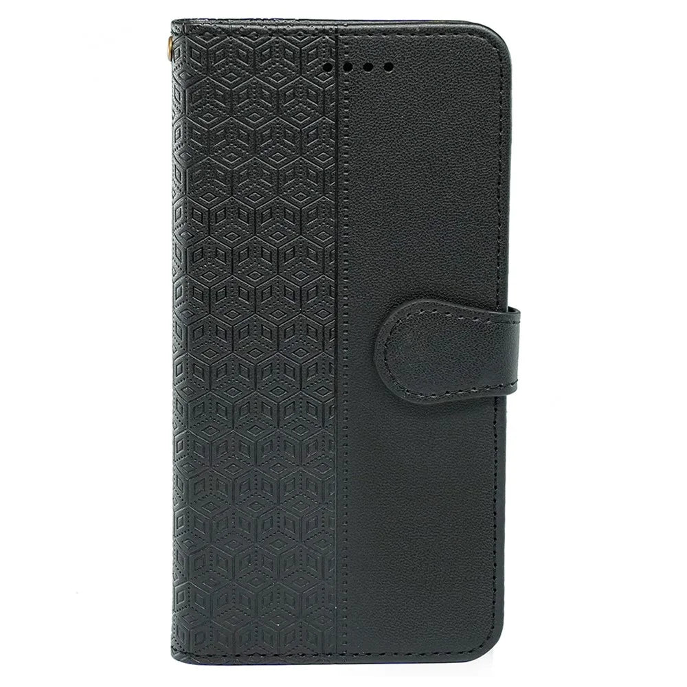 For OnePlus 13R 5G Wallet Phone Case Pattern Imprint Leather Flip Cover - Black - 7