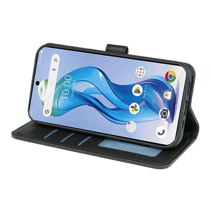 For ZTE nubia S 5G A403ZT Wallet Phone Case Pattern Imprint Leather Flip Cover - Black - 3