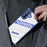 For Samsung Galaxy S24 FE Case Folding Kickstand PC + TPU Anti Drop Phone Cover - Transparent Black - 7
