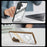 For Samsung Galaxy S25  /  S24 Case Folding Kickstand PC + TPU Anti Drop Phone Cover - Transparent Black - 5