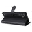 For Samsung Galaxy A56 5G / M56 5G Case Solid Color Leather Mobile Cover Wallet Stand with Strap - Black - 3