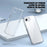 For iPhone 17e / 16e Case PC + TPU Clear Anti Drop Phone Back Cover - Brown - 3