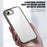 For iPhone 17e / 16e Case PC + TPU Clear Anti Drop Phone Back Cover - Brown - 5