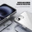 For iPhone 17e / 16e Case PC + TPU Clear Anti Drop Phone Back Cover - Brown - 6