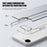 For iPhone 17e / 16e Case PC + TPU Clear Anti Drop Phone Back Cover - Brown - 7