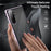 For Samsung Galaxy S25 Case Double Sides Tempered Glass + Metal Magnetic Phone Cover with Buckle - Black - 2