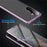 For Samsung Galaxy S25 Case Double Sides Tempered Glass + Metal Magnetic Phone Cover with Buckle - Black - 3