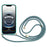 For iPhone 17e / 16e Case Biodegradable Wheat Straw + TPU Phone Cover with Long Lanyard - Sky Blue - 2