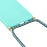For iPhone 17e / 16e Case Biodegradable Wheat Straw + TPU Phone Cover with Long Lanyard - Sky Blue - 5