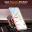 For Samsung Galaxy S25  /  S24 Magnetic Case Rotatable Ring Kickstand TPU + PC Phone Cover - Pink - 5