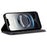 For iPhone 17e / 16e Case Jeans Cloth Texture Anti-Scratch Leather Stand Phone Cover - Black - 3