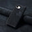 For iPhone 17e / 16e Case Jeans Cloth Texture Anti-Scratch Leather Stand Phone Cover - Black - 7