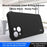 IMAK For iPhone 14 Matte Surface TPU Phone Cover Four Corner Airbag Anti-drop Case - Black - 2