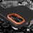 For iPhone 16 Pro Max Magnetic Case Textured TPU PC Phone Back Cover Anti Fingerprint Shockproof - Orange - 4