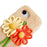 For iPhone 17e / 16e Case Woven 3D Floral Plush TPU Protective Cover - Yellow - 5