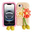 For iPhone 17e / 16e Case Woven 3D Floral Plush TPU Protective Cover - Yellow - 6