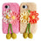 For iPhone 17e / 16e Case Woven 3D Floral Plush TPU Protective Cover - Yellow - 7
