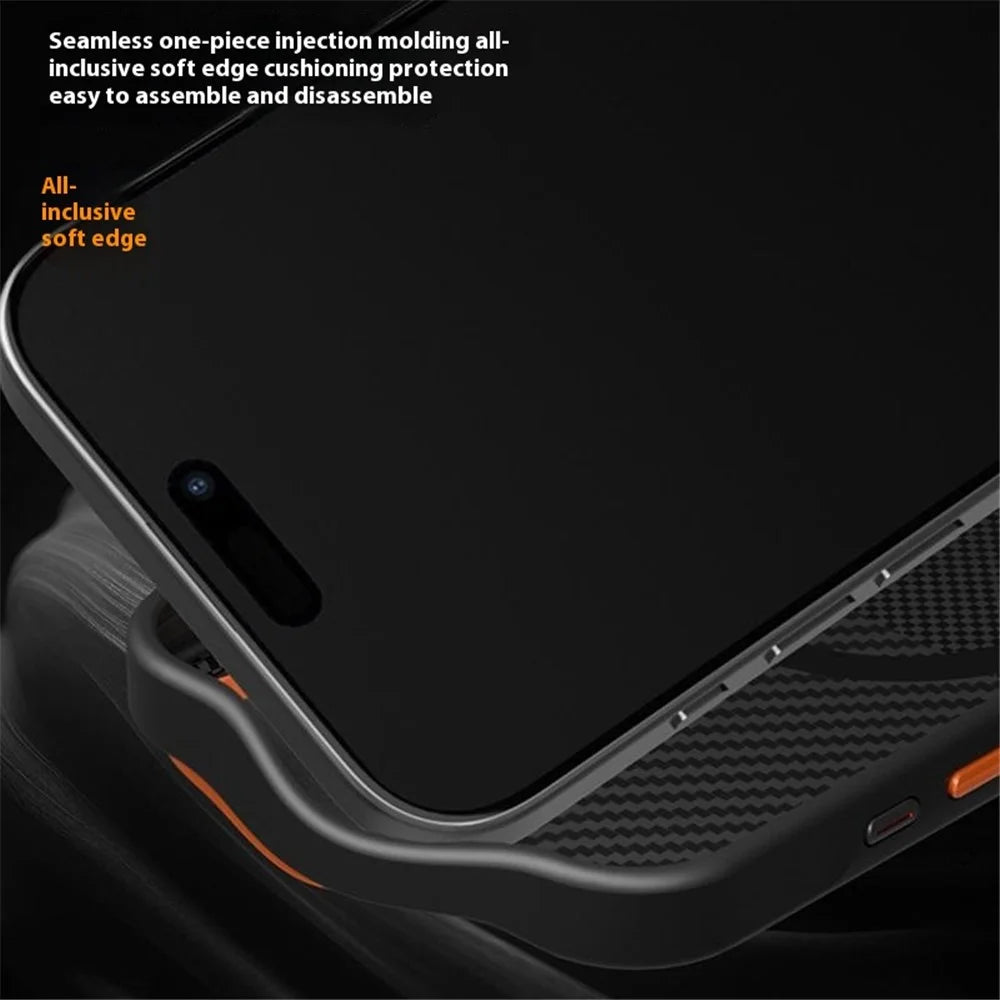 For iPhone 16 Pro Case Textured TPU PC Phone Back Cover Anti Fingerprint Shockproof - Blue - 4