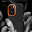 For iPhone 15 Pro Max Case Textured TPU PC Phone Back Cover Anti Fingerprint Shockproof - Orange - 2