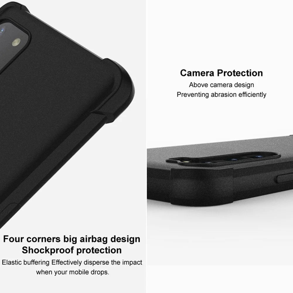 IMAK For iPhone 14 Pro Max Flexible TPU Matte Phone Cover Four Corner Airbag Drop-proof Case - Black - 5