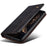For Realme 14 Pro 5G Case Crazy Horse Texture Waxy Leather Wallet Stand Phone Cover - Black - 5