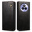 For Realme P3 Pro 5G Case Crazy Horse Texture Waxy Leather Wallet Stand Phone Cover - Black - 1