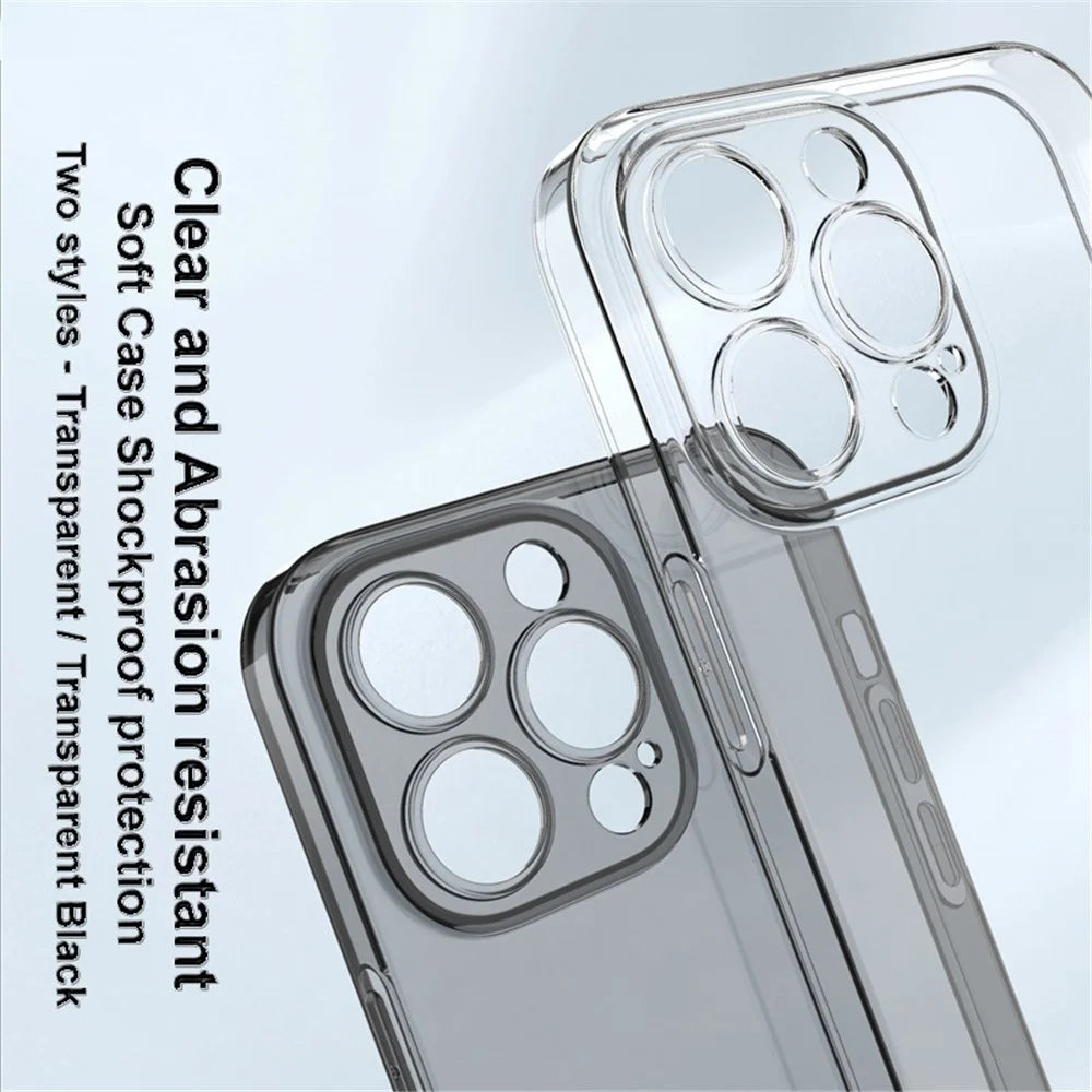 IMAK UX-5 Series for iPhone 14 Pro Max Soft Clear TPU Cell Phone Case Anti-scratch Anti-drop Cover - Transparent - 3