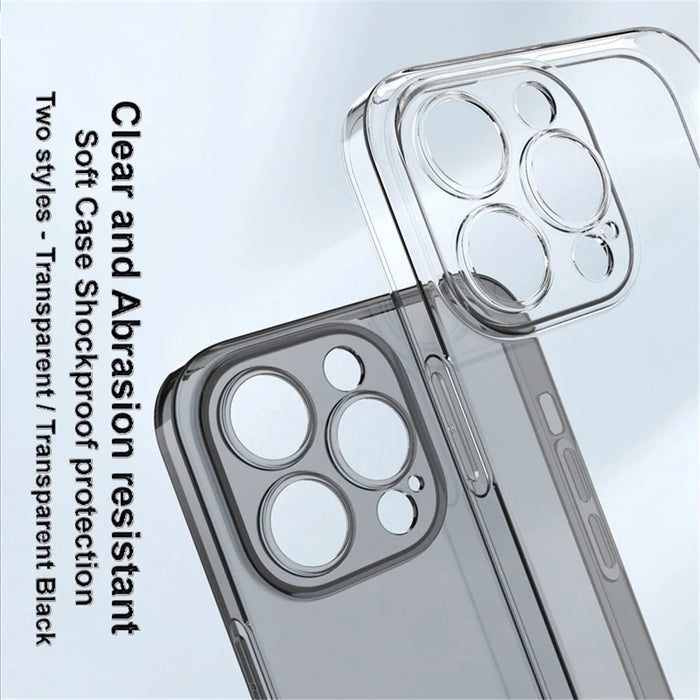 IMAK UX-5 Series for iPhone 14 Pro Max Soft Clear TPU Cell Phone Case Anti-scratch Anti-drop Cover - Transparent - 3