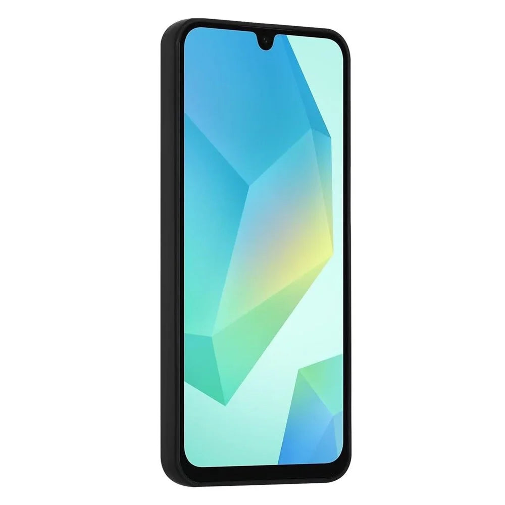 For Samsung Galaxy A54 5G Case Card Slot Matte Fingerprint-Free Back Cover - Black - 4