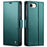 CASEME For iPhone 17e / 16e Leather Case  023 RFID Blocking 3 Card Slot Mobile Cover - Green - 2