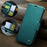 CASEME For iPhone 17e / 16e Leather Case  023 RFID Blocking 3 Card Slot Mobile Cover - Green - 6