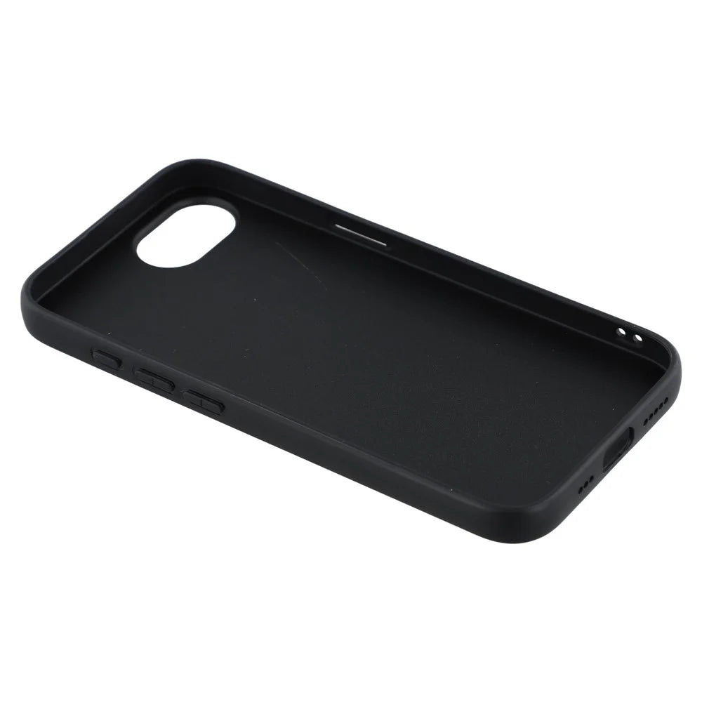 X-LEVEL Bojue-3 Series For iPhone 17e / 16e Case Leather Coated PC+TPU Phone Back Cover - Midnight Green - 6