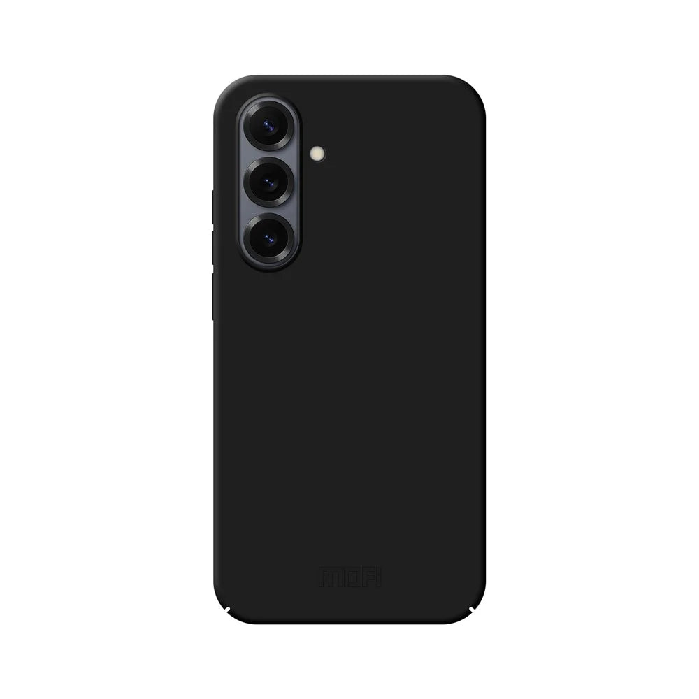 MOFI For Samsung Galaxy S25 Phone Case  JK Qin Series Skin-Touch Matte Anti-fingerprint Back Cover - Black - 1