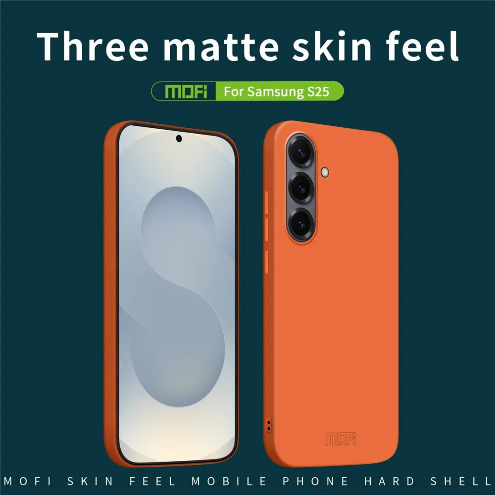 MOFI For Samsung Galaxy S25 Phone Case  JK Qin Series Skin-Touch Matte Anti-fingerprint Back Cover - Black - 2