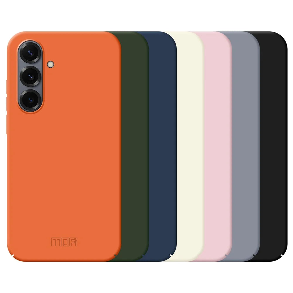 MOFI For Samsung Galaxy S25 Phone Case  JK Qin Series Skin-Touch Matte Anti-fingerprint Back Cover - Black - 3