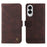 For Samsung Galaxy S25 Edge Leather Wallet Cases Skin Touch Phone Cover Stand with Strap - Brown - 1