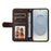 For Samsung Galaxy S25 Edge Leather Wallet Cases Skin Touch Phone Cover Stand with Strap - Brown - 2
