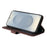 For Samsung Galaxy S25 Edge Leather Wallet Cases Skin Touch Phone Cover Stand with Strap - Brown - 3