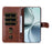 For Realme 14 Pro 5G Case Zipper Wallet Calf Texture PU Leather Phone Cover - Brown - 2