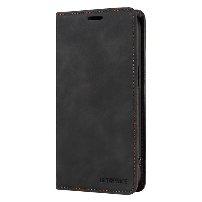 BETOPNICE 003 For Realme 14 Pro+ 5G Case Wallet Leather Phone Cover with Stand - Black - 5