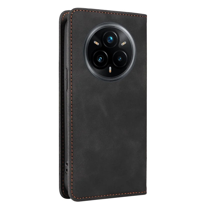 BETOPNICE 003 For Realme 14 Pro+ 5G Case Wallet Leather Phone Cover with Stand - Black - 6