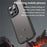 For iPhone 14 Pro Case Drop Proof Airbags Frosted Translucent PC + TPU Phone Back Cover - Black - 4