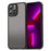 For iPhone 13 Pro Case Drop Proof Airbags Frosted Translucent PC + TPU Phone Back Cover - Black - 1