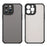 For iPhone 13 Pro Case Drop Proof Airbags Frosted Translucent PC + TPU Phone Back Cover - Black - 2