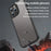 For iPhone 13 Pro Case Drop Proof Airbags Frosted Translucent PC + TPU Phone Back Cover - Black - 4