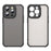 For iPhone 14 Pro Max Case Drop Proof Airbags Frosted Translucent PC + TPU Phone Back Cover - Black - 2