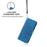 For Samsung Galaxy S25 Edge Case Floral Pattern PU Leather Wallet Stand Phone Cover - Blue - 6