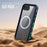 REDPEPPER Dot+ Series For iPhone 17e / 16e Phone Case Compatible with MagSafe IP68 Waterproof Clear Phone Cover - Blue - 4