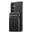 SUTENI H19 For Samsung Galaxy S24+ Magnetic Case Card Holder Kickstand Litchi Texture Leather Back Cover - Black - 3